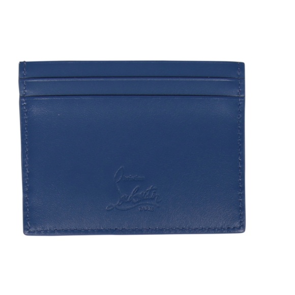 CL Christian Louboutin denim paloma card holder NEW NIB NWT - Picture 2 of 2